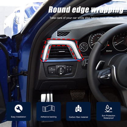 Real Carbon Fiber Center Side Air Vent Trim for BMW 3/4 Series F30/F32 2013-2019 4