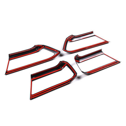 Matte Black Inner Door Handle Trim Cover For Land Rover Defender 110 2020-23 6