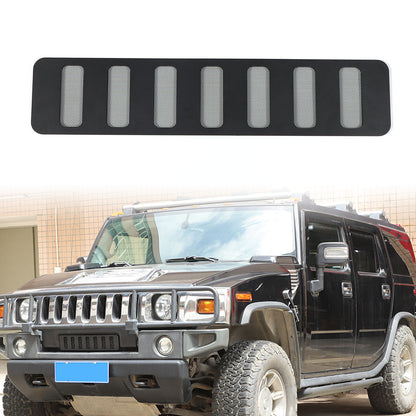 Black Alloy Black Front bumper Lower Grille Trim Cover For Hummer H2 2003-2009 3