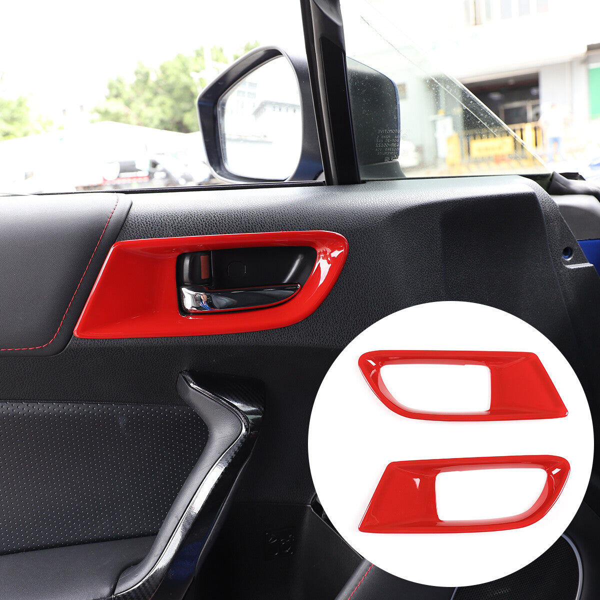 Interior Decorative Trim Red ABS For Toyota 86 Subaru BRZ 12-20 Scion FR-S US 3