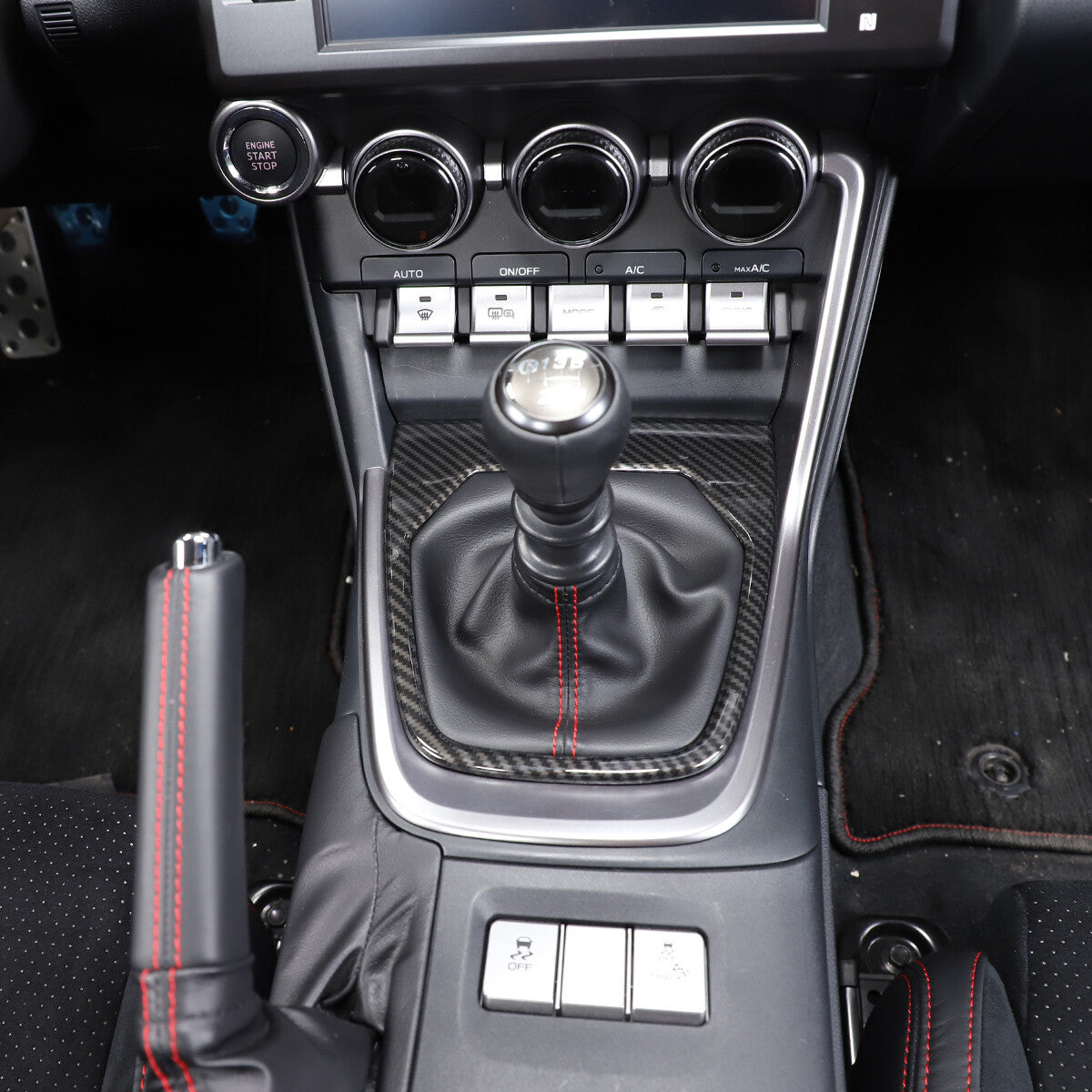ABS Carbon Fiber Interior Center Console Trim Set For GR86/BRZ 2022-2024 US - Variants 6-10 29