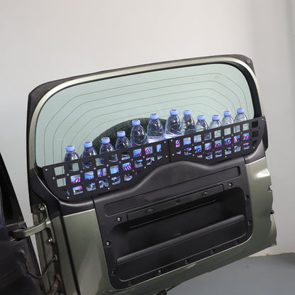Alloy Tailgate Window Storage Fence Molle Panel Rack For LR Defender L663 2020+ 16