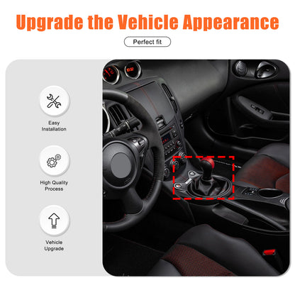 ABS Carbon Center Gear Shift Panel trim Cover For Nissan 370Z Z34 MT 09-20 US 6