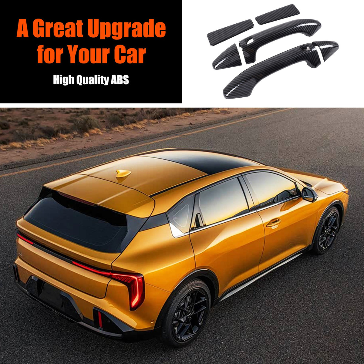 ABS Carbon fiber Interior Cover Trim Decor Accessories For Kia K4 2025+ 57