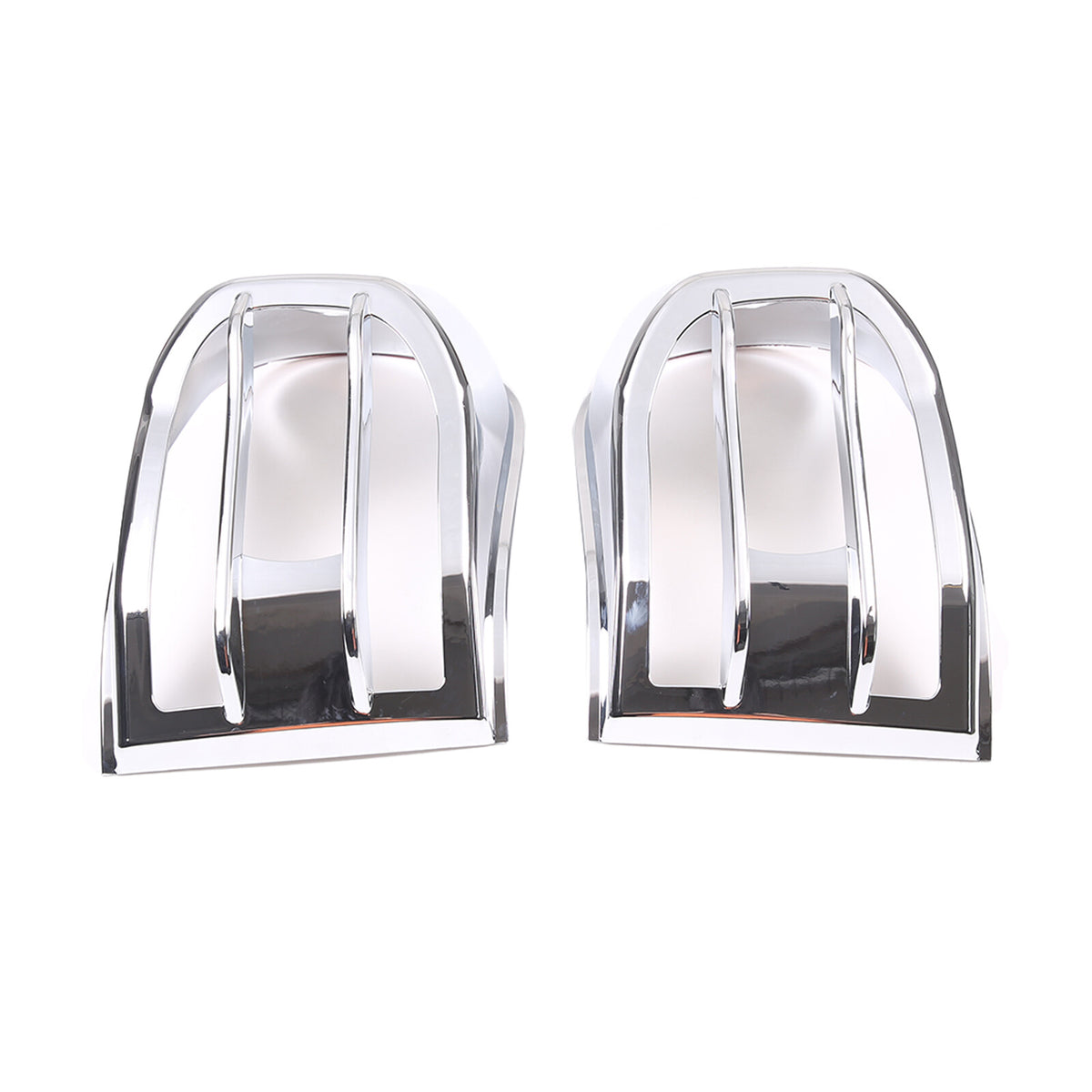 Chrome Silver Rear Tail Light Lamp Cover Trim For 2007-2014 Toyota FJ Cruiser 15