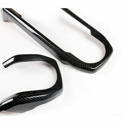 Carbon Fiber Central Control Dashboard Decorative Cover For Toyota Tacoma 16-23 4