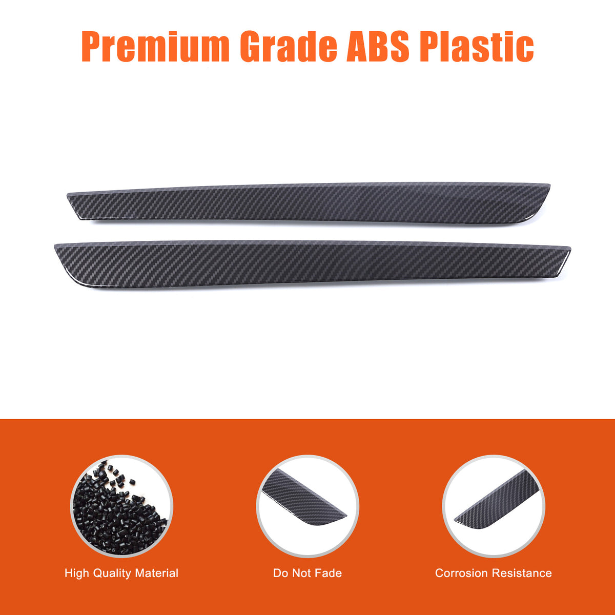 Carbon Tailgate Rear Window Side Trim For Toyota Land Cruiser Prado LC250 24+ US 23