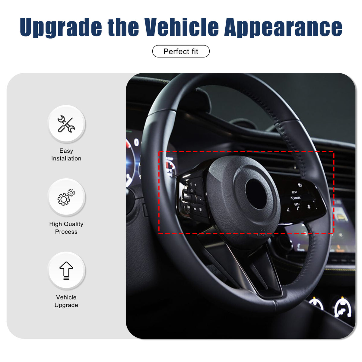 Real Carbon Fiber Steering Wheel Button Cover Trim For Nissan Z RZ34 400Z 2023+ 10