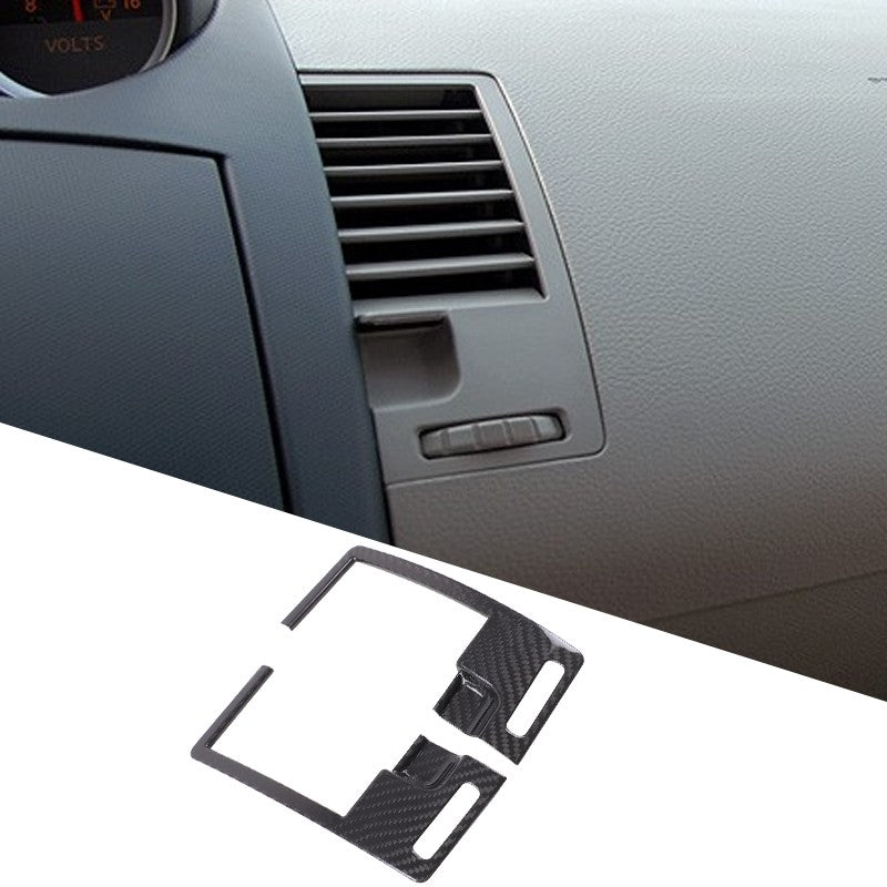 Real Carbon Fiber Center Console Air Vent Trim For Nissan 350Z Z33 2003-2006 18