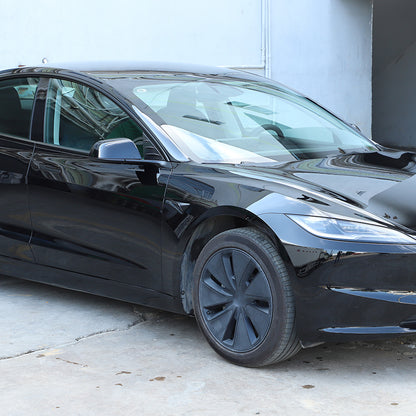 Real Dry Carbon Fiber Center Console Interior Trim Cover For Tesla Model 3 2023+ 80