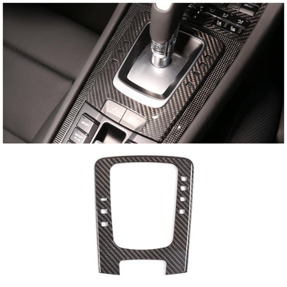 Real Carbon Fiber Center Console Gear Panel Trim Set for Porsche 718 911 12-18 9