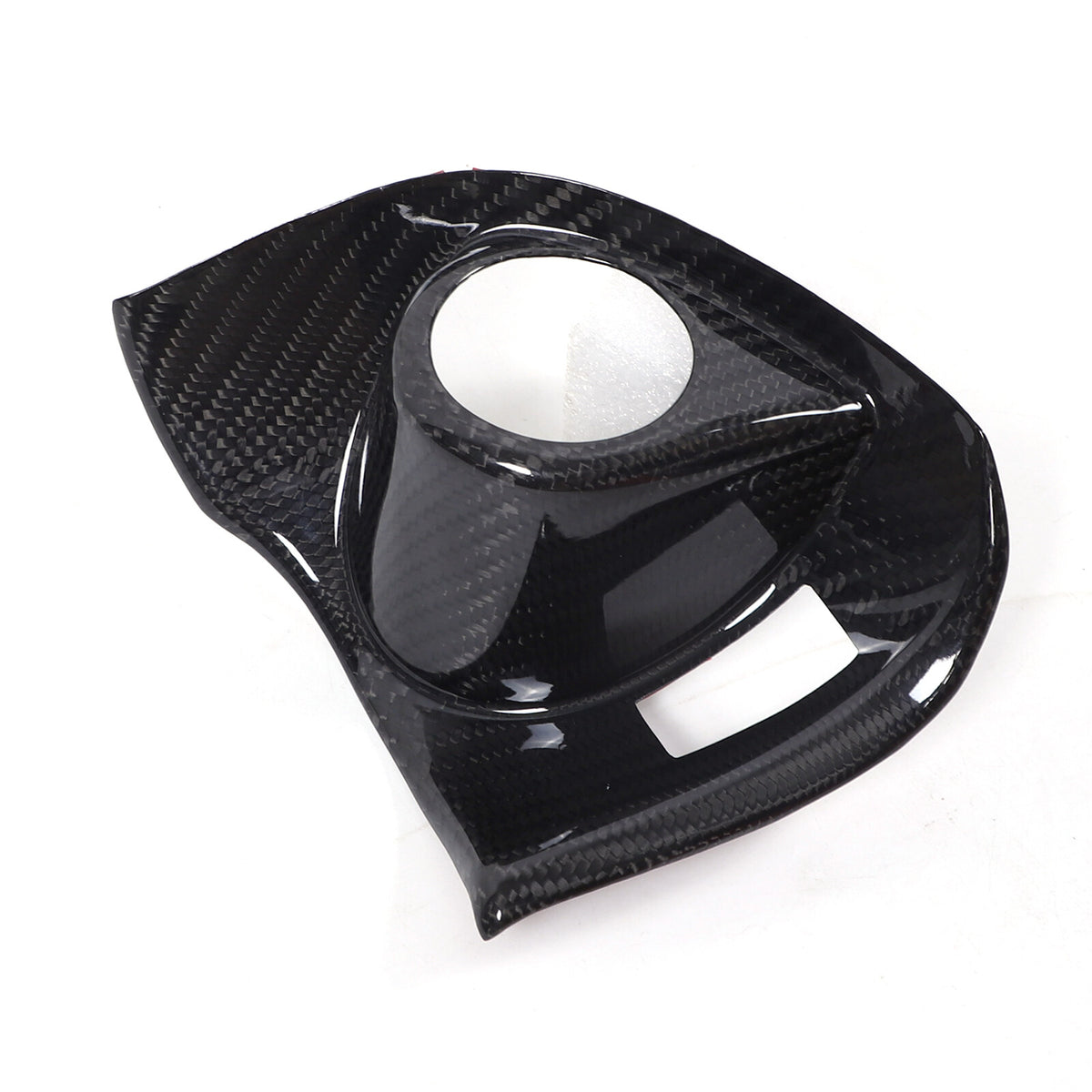 Real Carbon fiber Engine Start Stop Button Cover Trim For Subaru WRX VB 2022-24 6