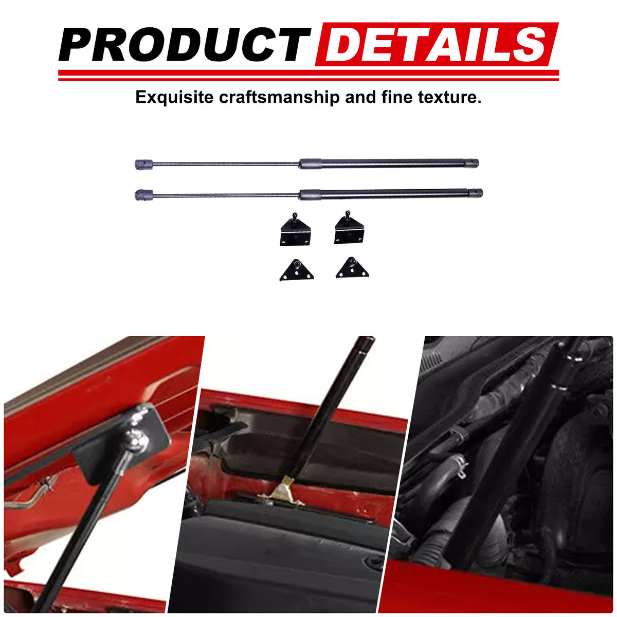 Front Hood Engine box Hydraulic Support Lift Rod For Toyota Tacoma 2016-22 US 9