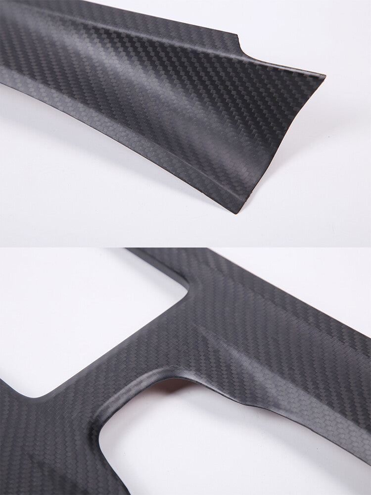 Matte Black Real Carbon Fiber Interior Trim Cover Kit For Nissan GTR R35 2008-16 4