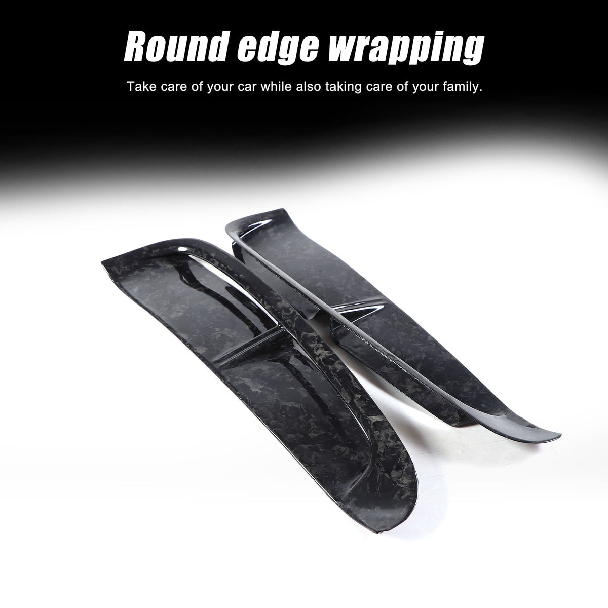 Forged Carbon Fiber Rear Side Fender Air Outlet Trim For Porsche Panamera 17-23 9