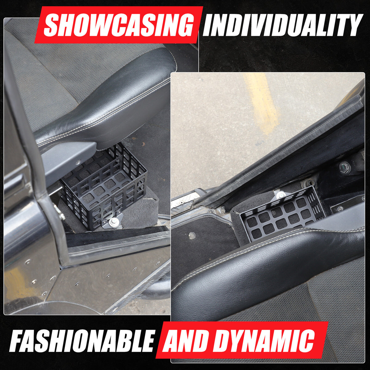Alloy Second Row Seat Side Storage Basket Tray For LR Defender L316 2004-2018 12