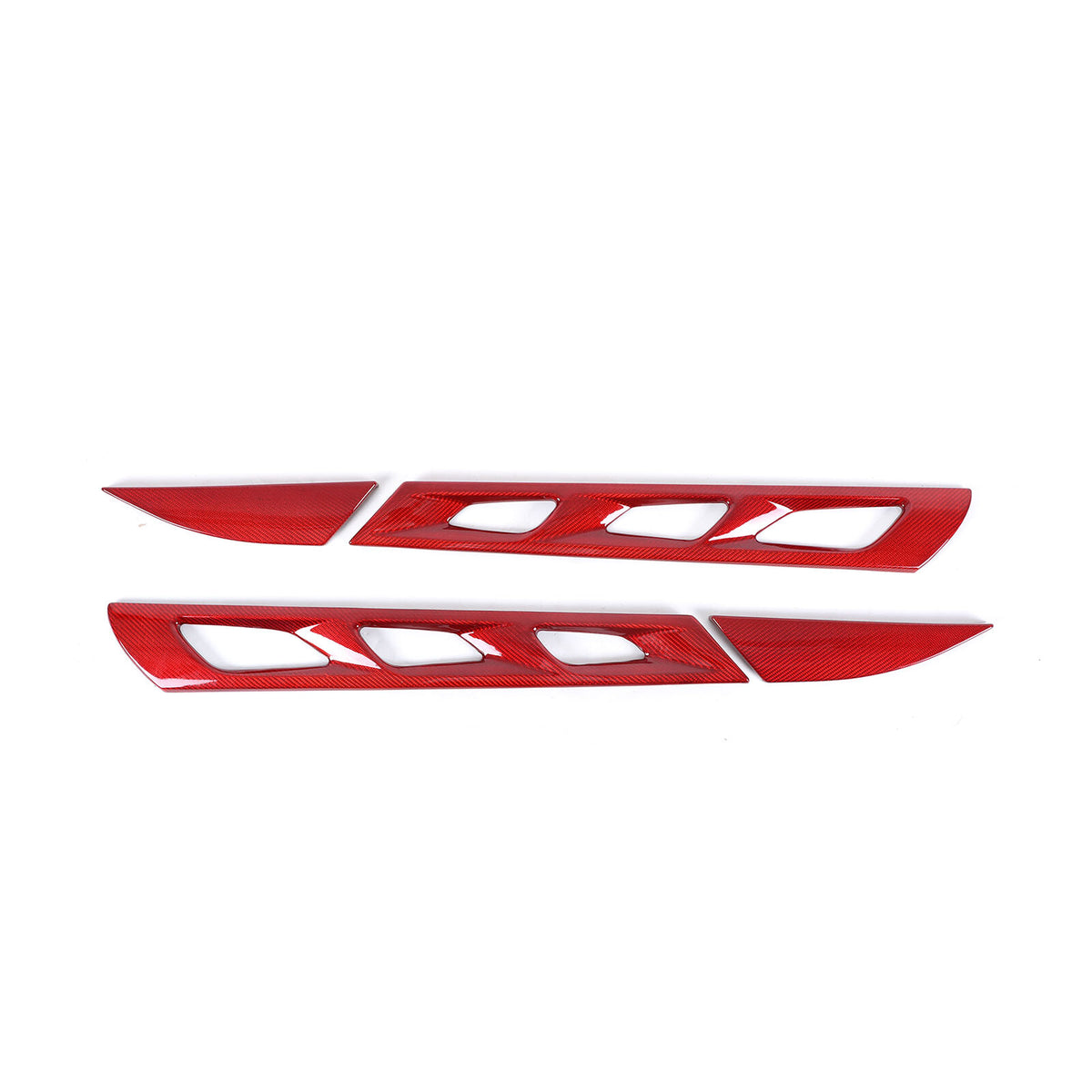 Red Real Carbon Fiber Interior Exterior Conosle Trim Cover For Lotus EMIRA 21-25 213