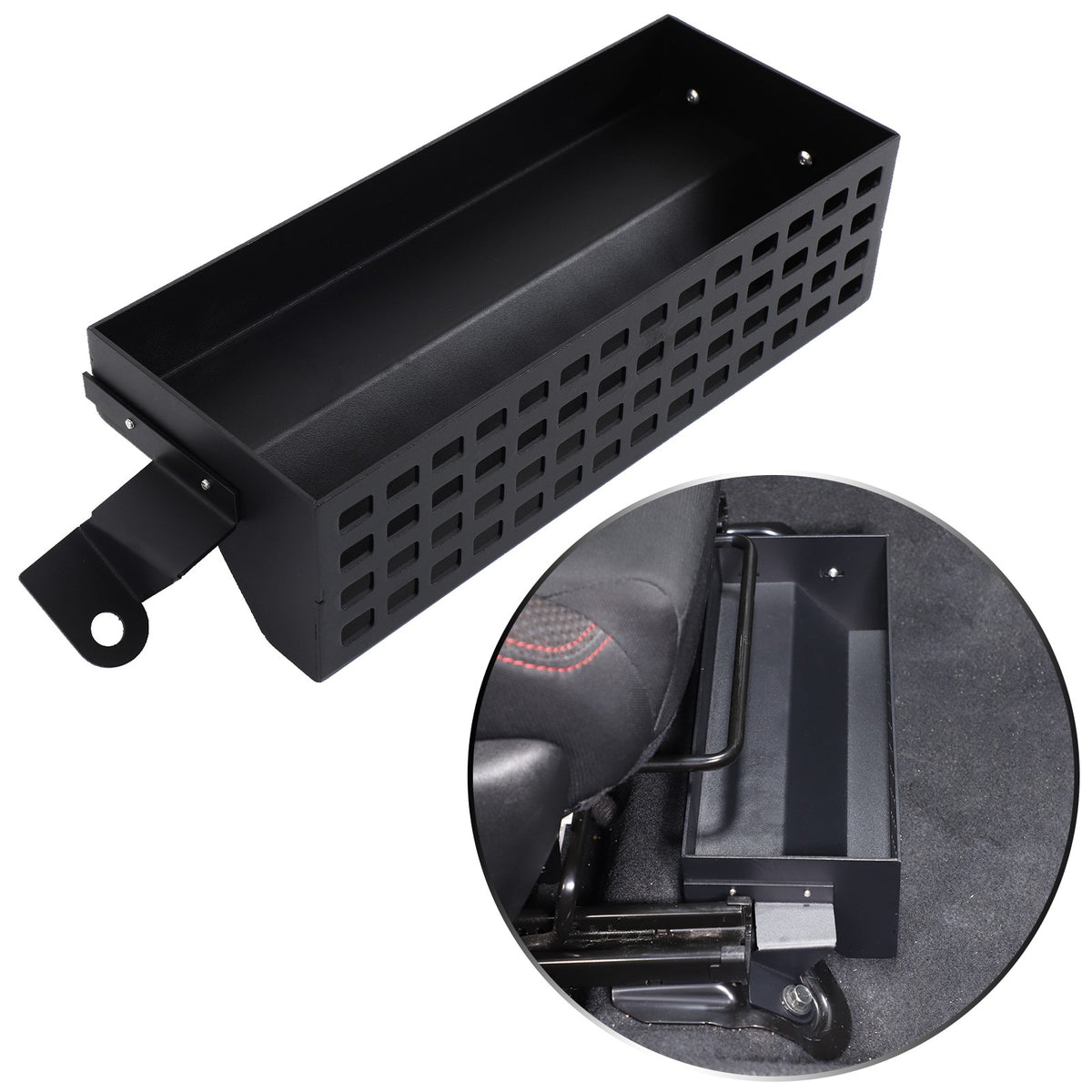 Aluminum Passenger Seat Under-Seat Storage Basket For Subaru WRX VB 2022+ 19