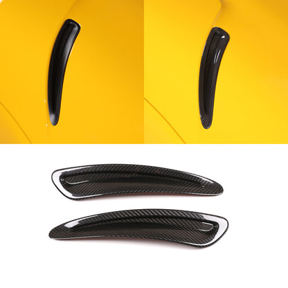 2pcs Real Carbon Fiber Side Hood Vent Covers For Toyota Supra A90 MKV 2019-24 10