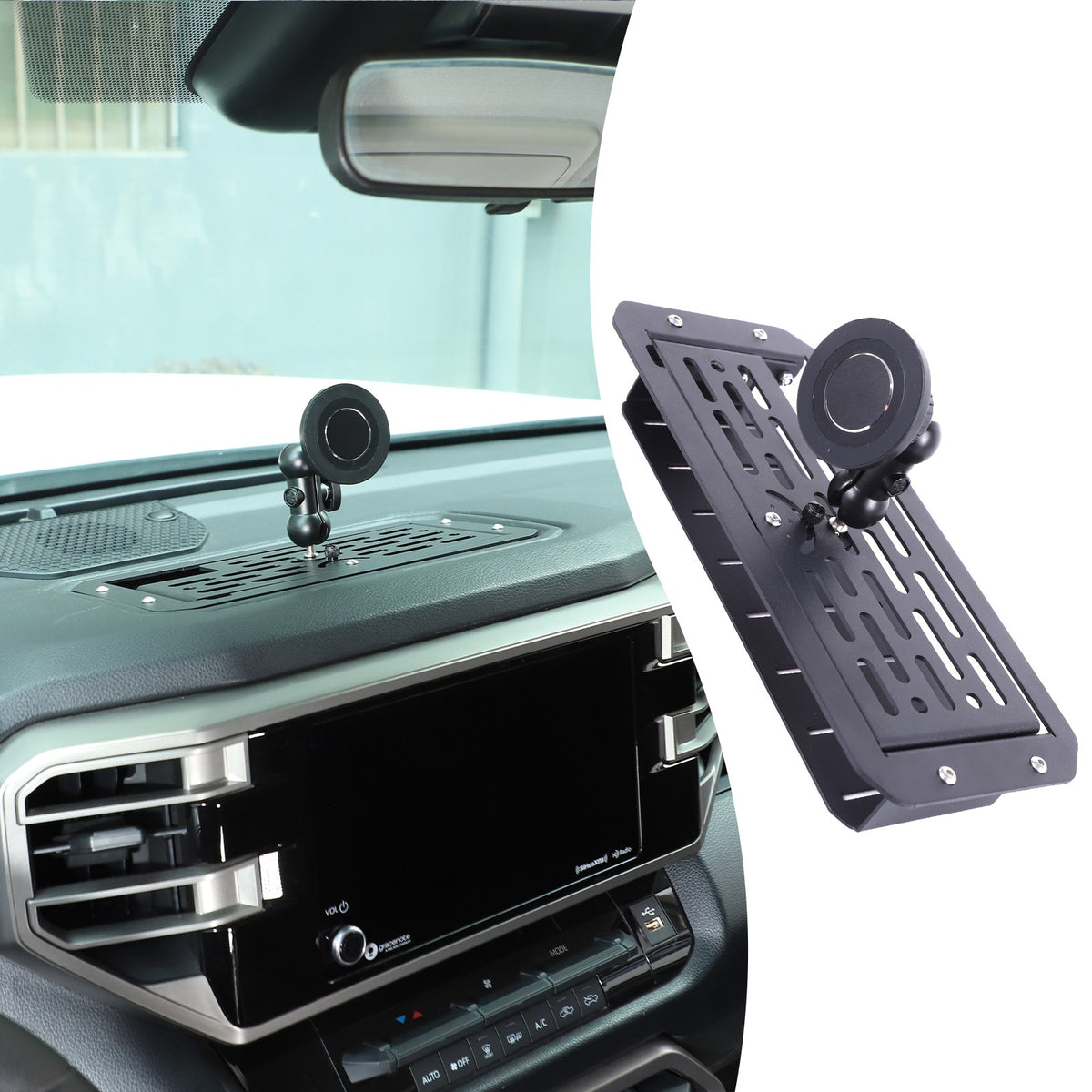 Off Road Dashboard Storage Box W/ Phone Bracket For Toyota Tundra/Sequoia 22+ 19