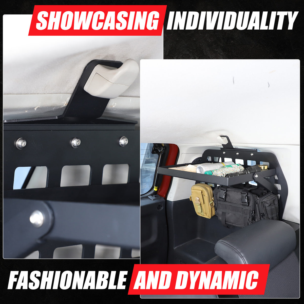 Trunk Left Side Window Cargo Molle Panels For Toyota FJ Cruiser 2007-21 16