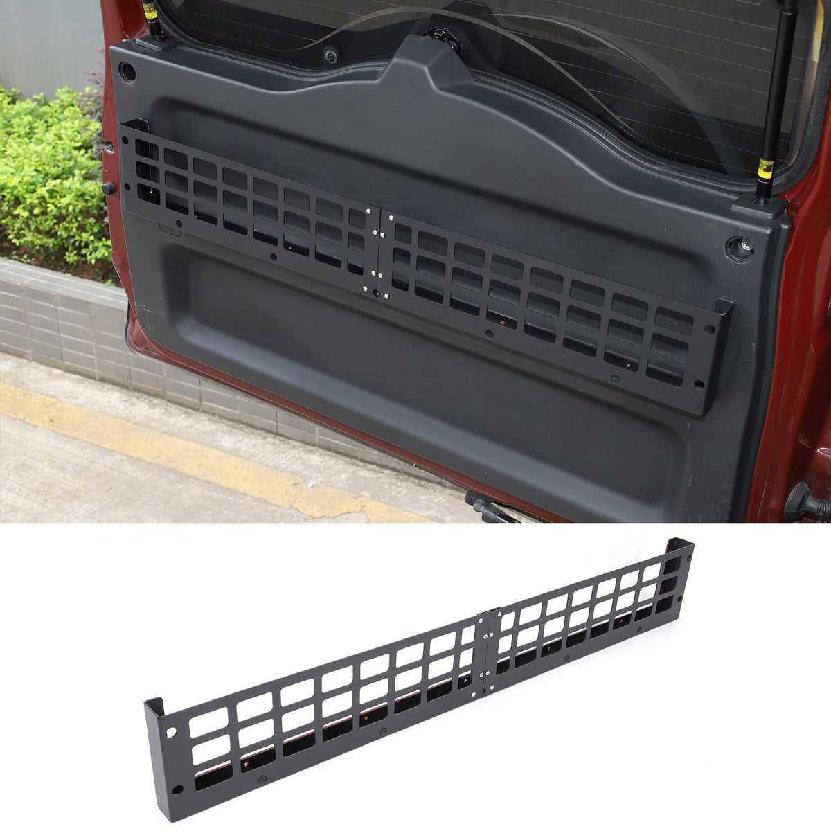 Aluminum Tailgate Hanging Bag Rack Molle Panel For Toyota FJ Cruiser 2007-2021 20