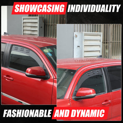 Alloy Rear Window Ventilation Louver Shutter Cover Trim For Toyota Tacoma 16-22 10