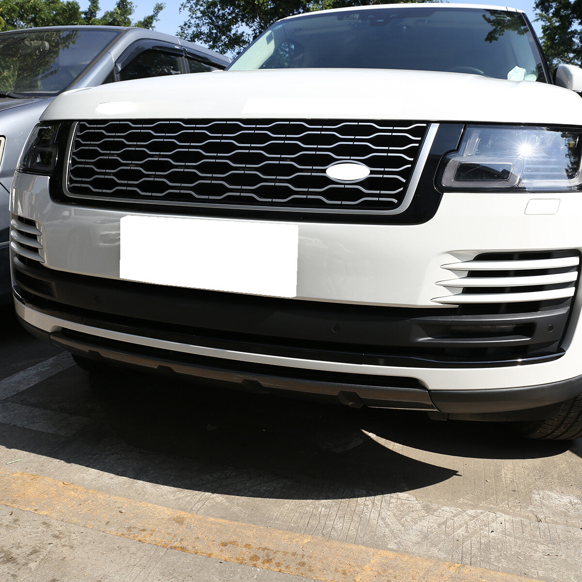 Gloss Black Front Grille Bumper Body Trim Kit For LR Range Rover Vogue HSE 18-22 19