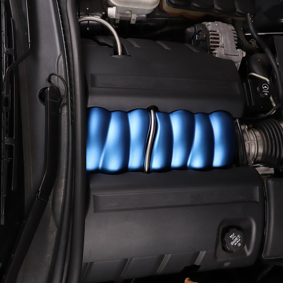 Blue Aluminum Alloy Intake Manifold Cover Engine Part For Corvette C6 2005-2013 15