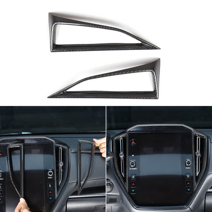 Real Carbon Fiber Interior Center Air Vent Cover Trim For Subaru WRX VB 22-24 21