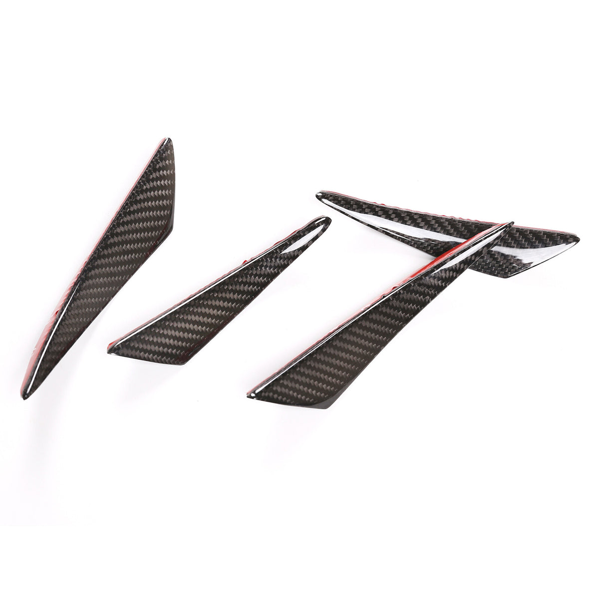 Car Bumper Fin Canard Splitter Diffuser Valence Spoiler Lip For Corvette C8 12