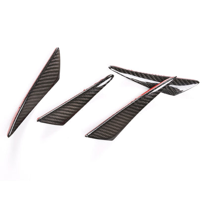 Car Bumper Fin Canard Splitter Diffuser Valence Spoiler Lip For Corvette C8 12