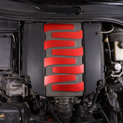 8Pcs Red Interior Alloy Engine Panel Covers Plate Fit for Corvette C7 2014-19 US 6
