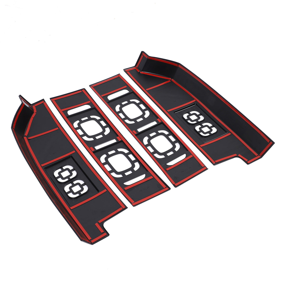 Mesh Piano Black ABS Taillight Protection Trim For LR Defender L663 2020-2025 14