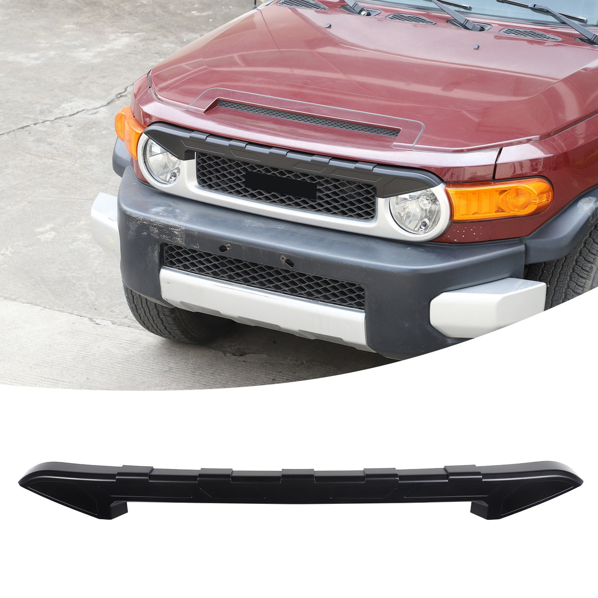 Matte Black ABS Front Grille Headlight Trim For Toyota FJ Cruiser 2007-2021 US 18