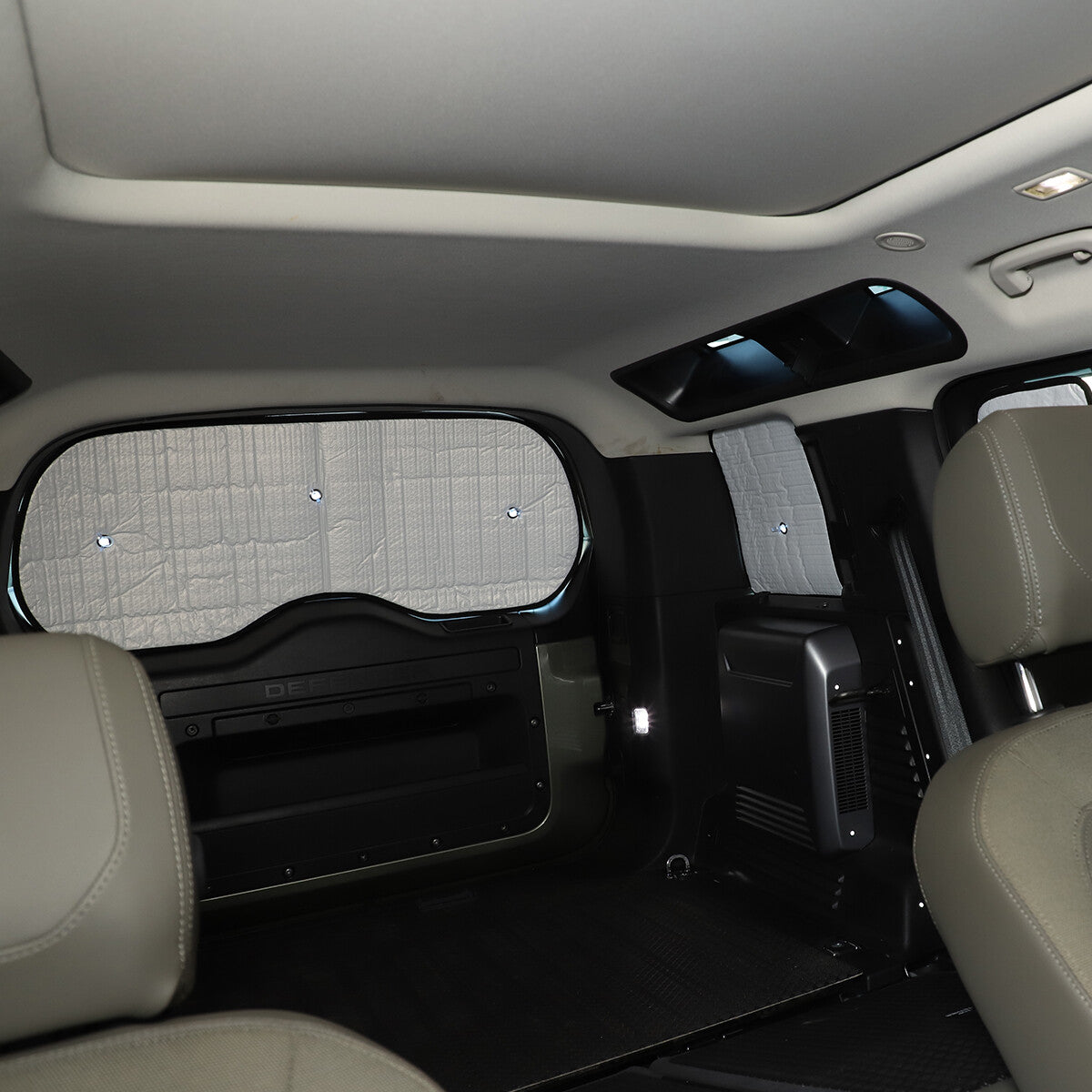 Car Full Sun Shade Rear Front Window Shade Blocks For LR Defender 90 110 2020-22 5