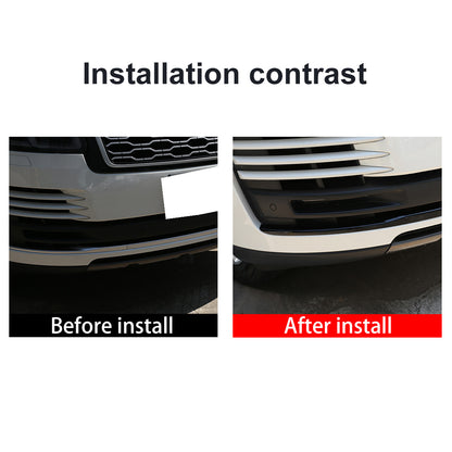 Gloss Black Front Grille Bumper Body Trim Kit For LR Range Rover Vogue HSE 18-22 15