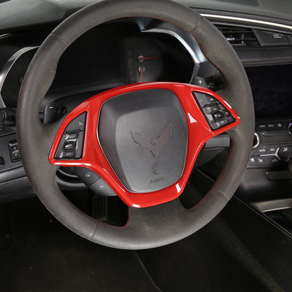Sports Red ABS Interior Decoration Cover Trim Kit For Corvette C7 2014-19 - Styles 1-5 7