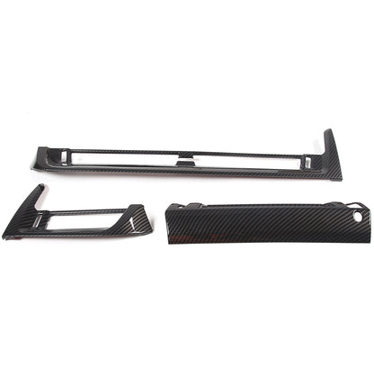 ABS Carbon fiber Center Console air outlet frame Trim For BMW X1 U11 2023-24 9