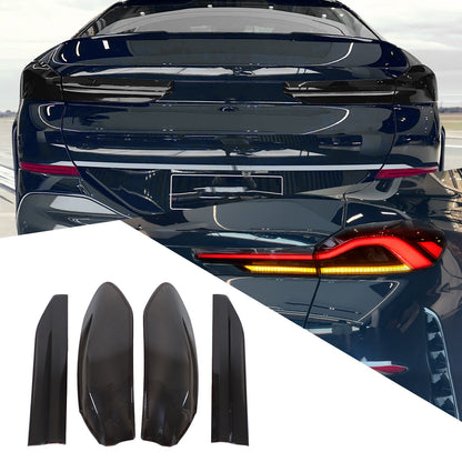 Smoked Rear Tail Light Guard Decor Cover Trim Bezels For BMW X6 G06 2020-2026 US 21