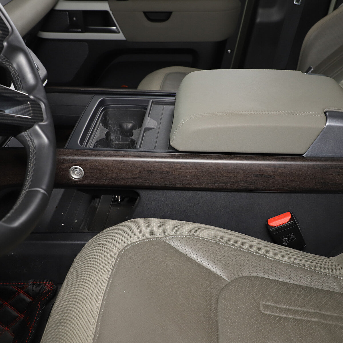 Replace ABS Oak Grain Center Console Gear Side Trim For LR Defender 2020-24 7