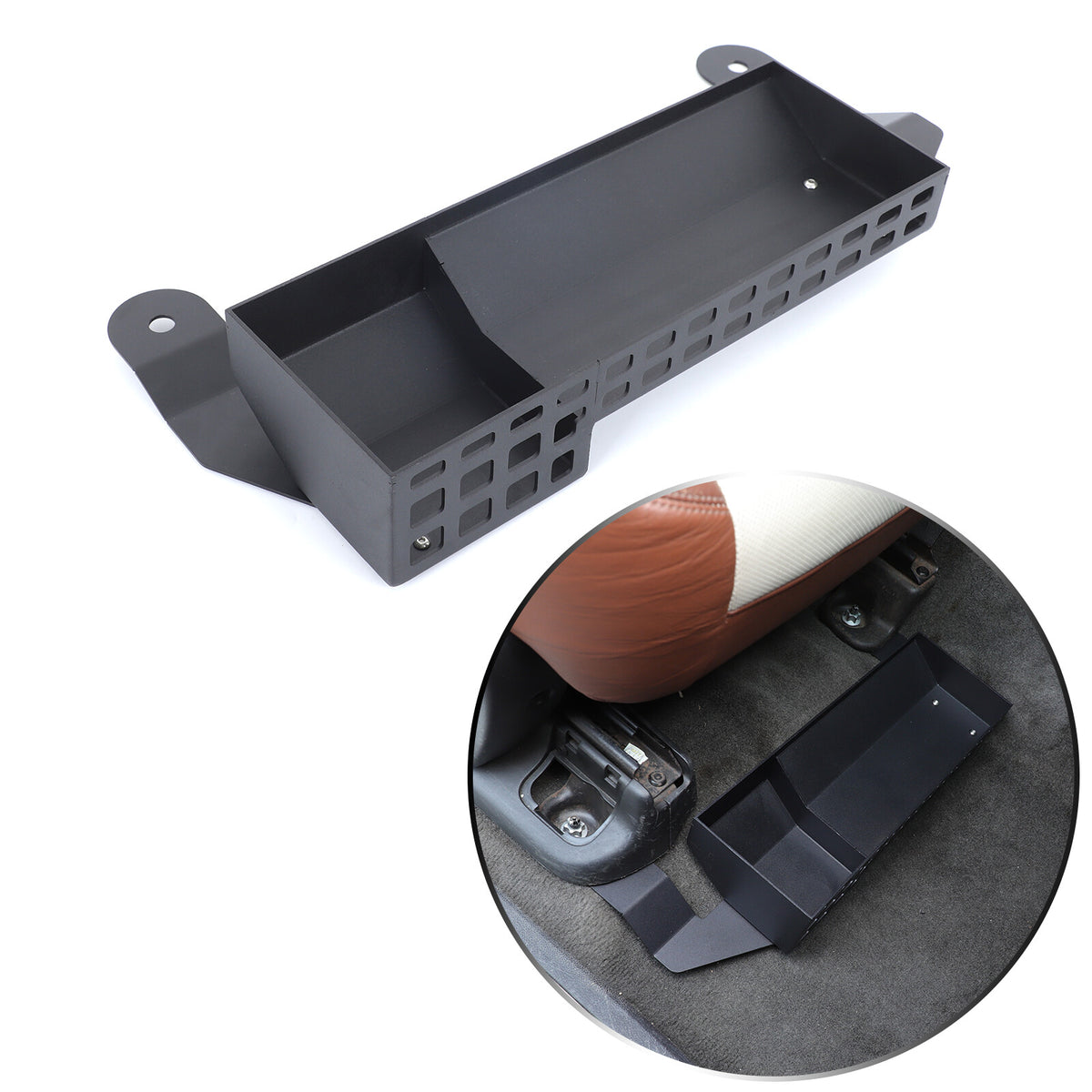 Alloy Passenger Seat Under-seat Storage Basket Tray For Cadillac Escalade 07-14 20