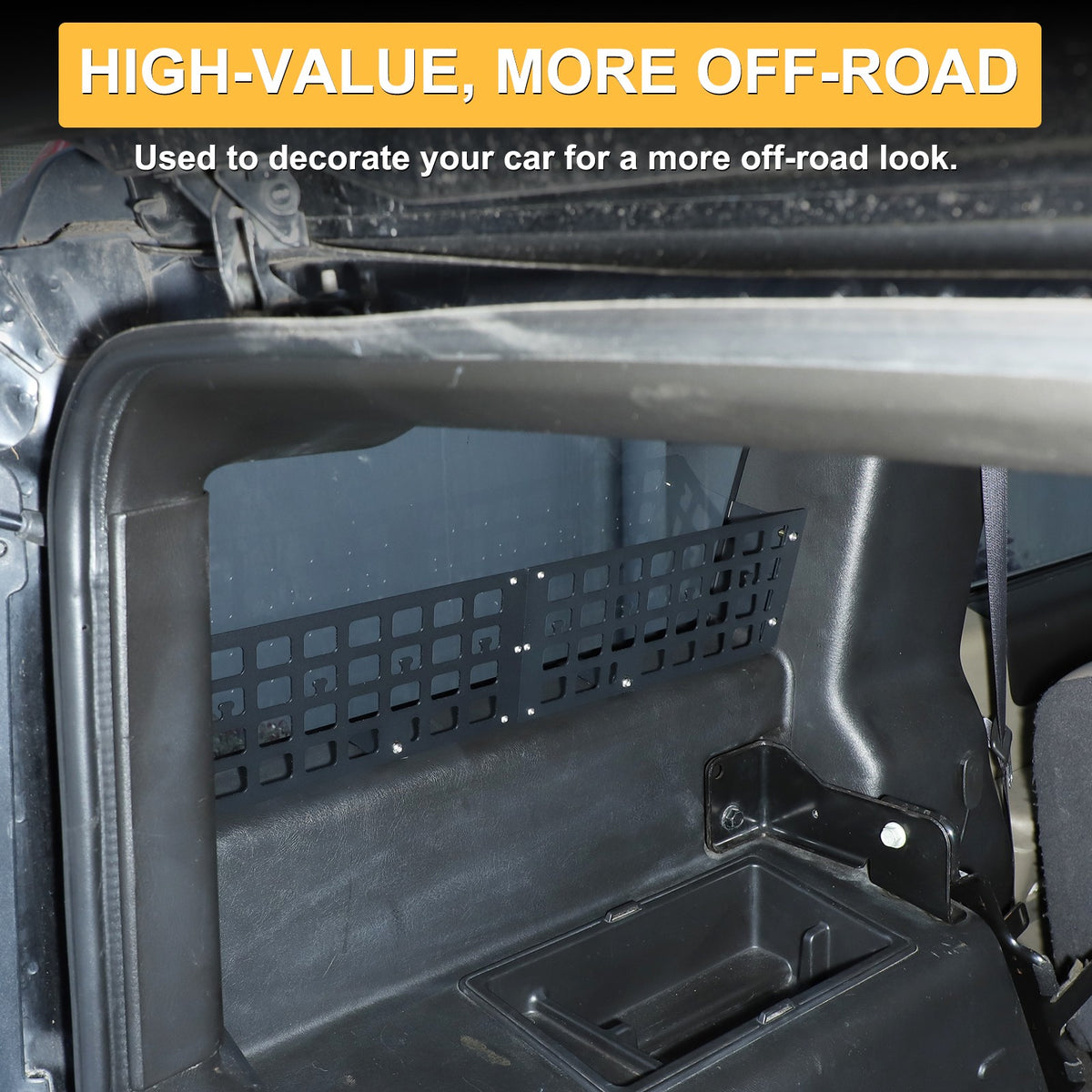 Carbon Steel Aluminum Rear Side Window Molle Panel For Hummer H2 2003-07 6