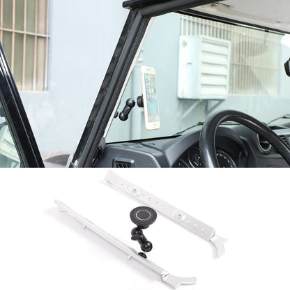 Silver A-Pillar Mount Bracket Holder For Land Rover Defender L316 2004-2018 2