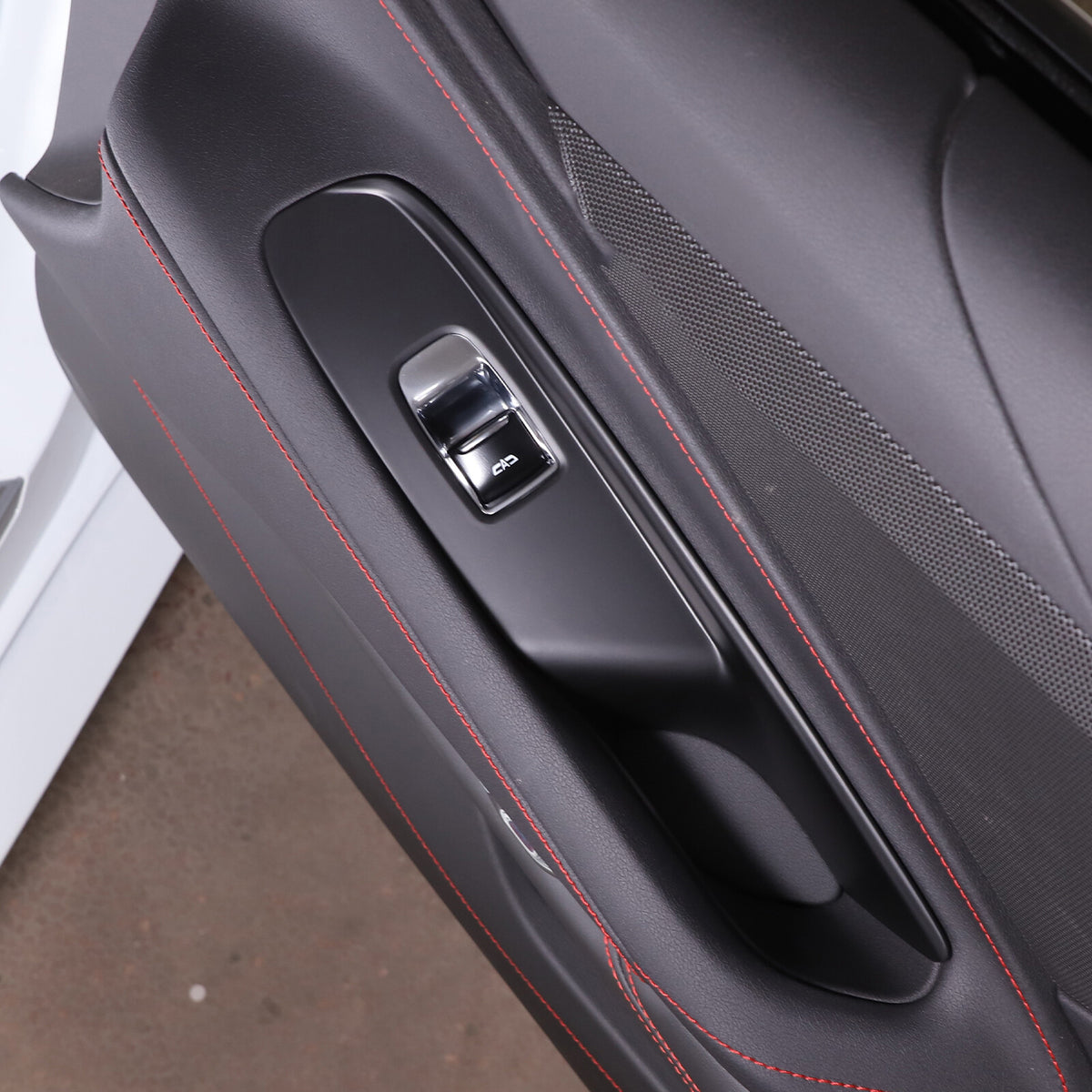 Matte Black ABS Full Interior Set Cover Trim Kit For Corvette C8 2020-25 - Styles 1-5 18