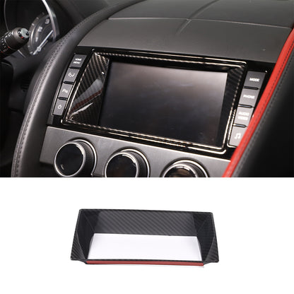 ABS Carbon Fiber Interior Center Console Trim Cover Set For Jaguar F-TYPE 13-18 19