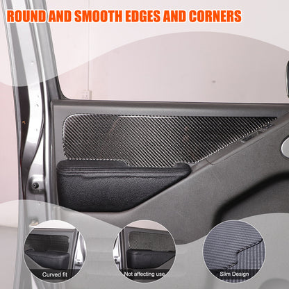 Carbon Fiber Door Armrest Side Panel Trim Sticker For Nissan Frontier 2005-2021 3