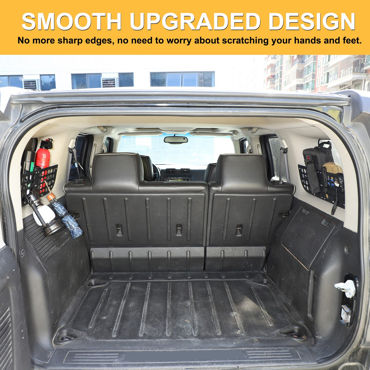 Carbon Steel Aluminum Rear Side Window Molle Panel For Hummer H3 2005-09 8
