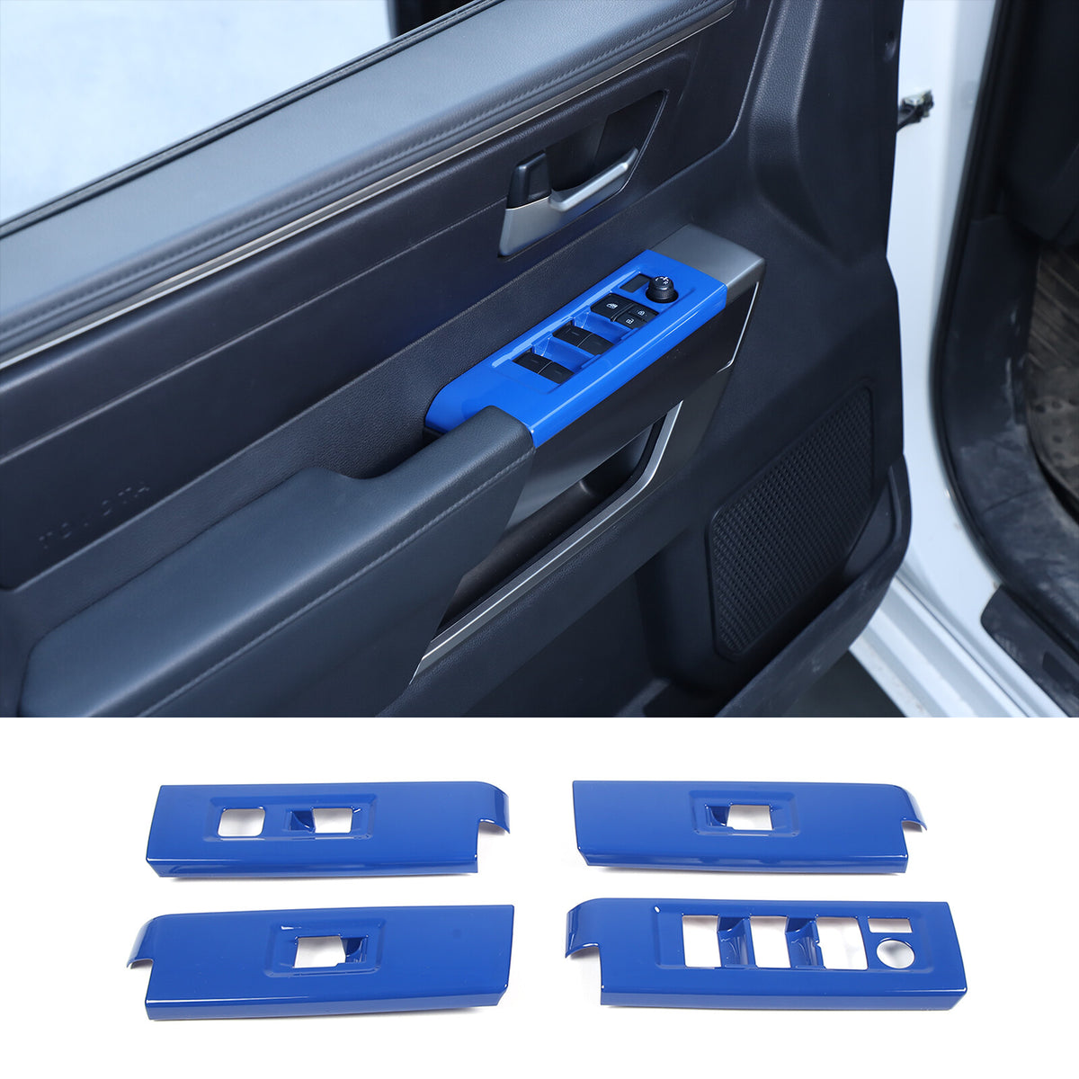 ABS Blue Car Center Panel Trim Interior Accessories For Toyota Tundra 2022-2026 - Variants 6-10 2
