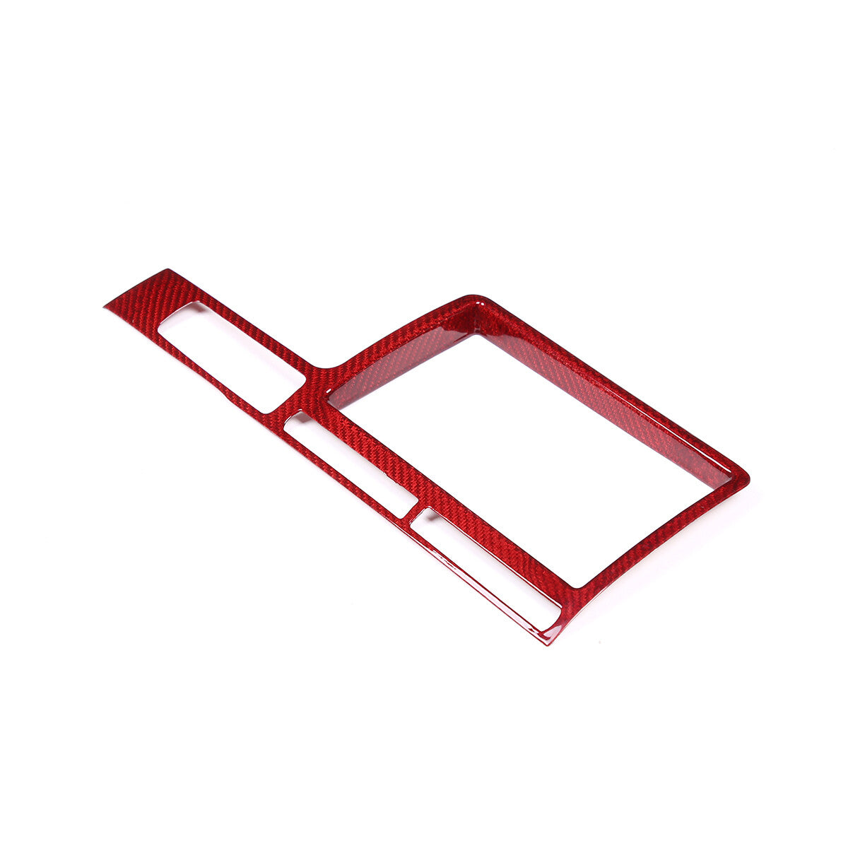 Red Carbon fiber Central Navigation Panel Cover trim For Nissan GTR R35 08-16 2
